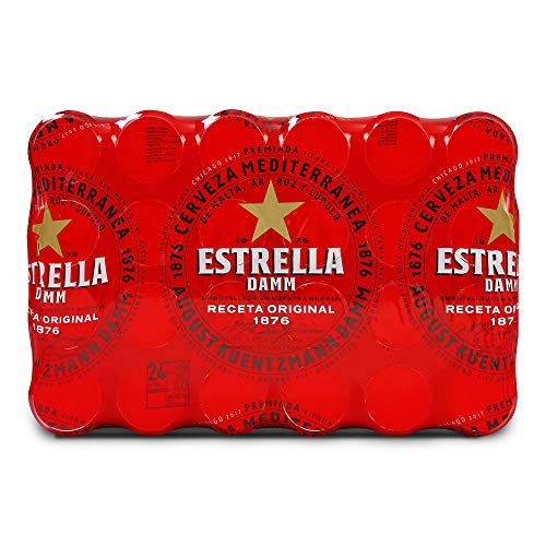 Cerveza Estrella Damm Pack de 24 Latas 33cl