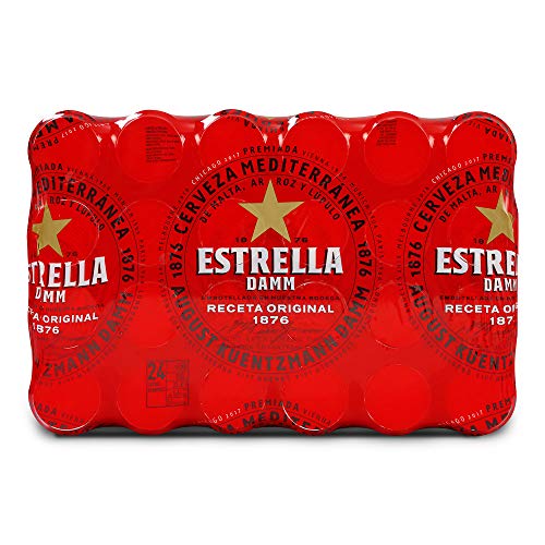 Cerveza Estrella Damm Pack de 24 Latas 33cl