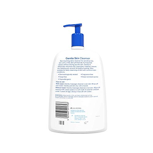 Cetaphil 052225 - Limpiador de piel suave, 1 L