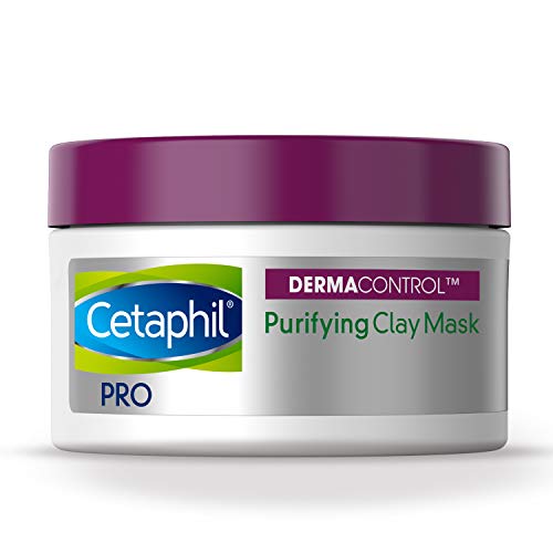 Cetaphil Pro Dermacontrol Purifying Clay Mask with Bentonite Clay for Oily, Sensitive Skin, 3 oz Jar