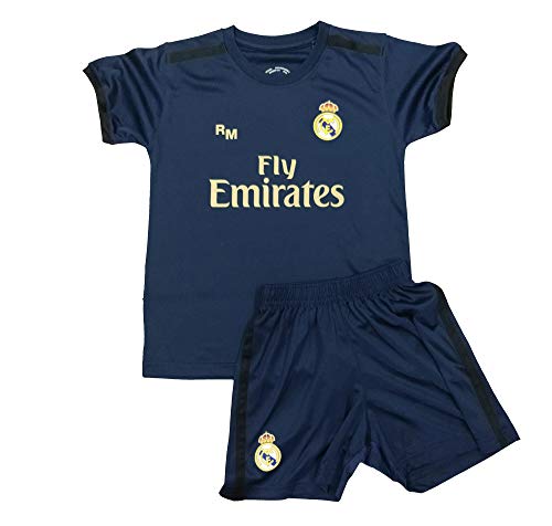 Champion's City Kit - Personalizable - Camiseta y Pantalón Infantil Segunda Equipación - Real Madrid - Réplica Autorizada