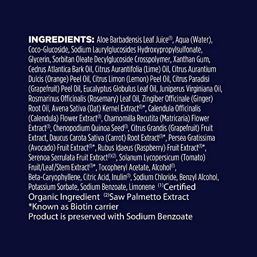 Champú Avalon Organics Biotin B Complex para dar volúmen, 414 ml, el embalaje puede variar