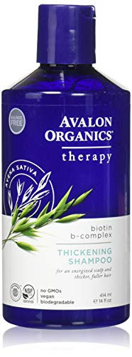 Champú Avalon Organics Biotin B Complex para dar volúmen, 414 ml, el embalaje puede variar