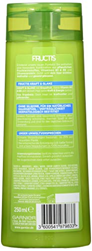 Champú Garnier Fructis Fuerza y Brillo, 6 unidades (6 x 250 ml).