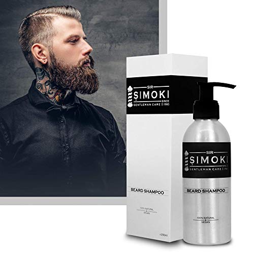 Champú para barba Sir Simoki Gentleman Care since 1985 – Jabón de barba 100% vegano & natural cuidado de la barba con aroma único y efecto de cuidado