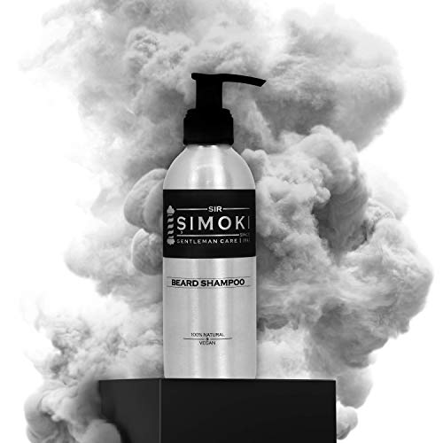 Champú para barba Sir Simoki Gentleman Care since 1985 – Jabón de barba 100% vegano & natural cuidado de la barba con aroma único y efecto de cuidado