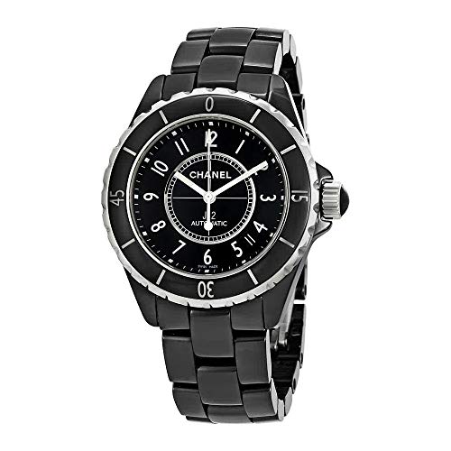 Chanel J12 H0685 Reloj de pulsera unisex de cerámica con caja de goma, color blanco