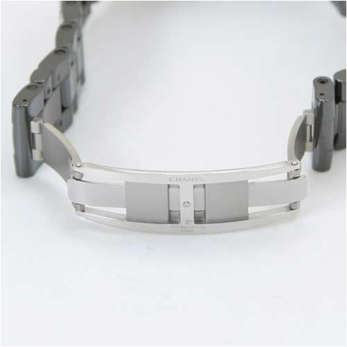 Chanel J12 H0685 Reloj de pulsera unisex de cerámica con caja de goma, color blanco