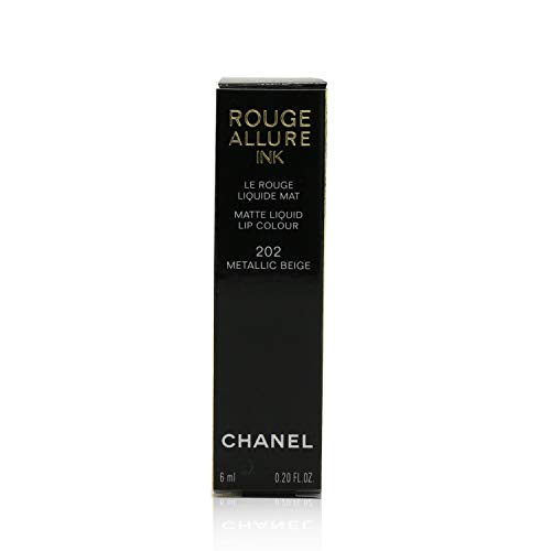 Chanel Rouge Allure Ink Le Rouge Liquide Mat 202-Metallic Beige - 1 Unidad