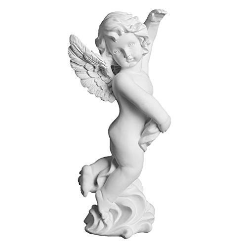 CHENG Ángel Decoración Querubines Figuras, estatuas Ángeles Estatua decoración de la Pared Exterior de jardín Interior Niños, C