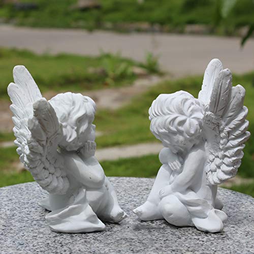 CHENG Las estatuas de los ángeles Estatua decoración de la Pared Exterior jardín Interior Niños Regalos de Fiesta, ángel decoración Querubines Figurines
