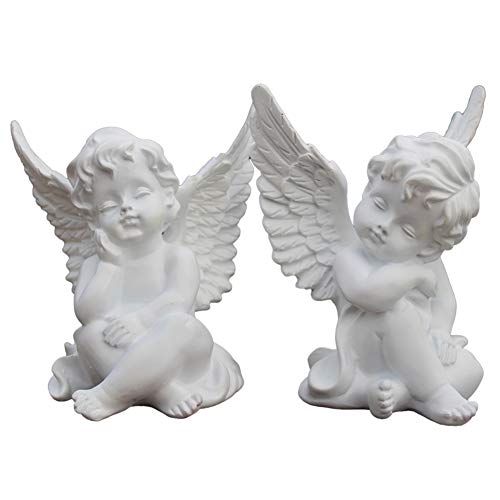 CHENG Las estatuas de los ángeles Estatua decoración de la Pared Exterior jardín Interior Niños Regalos de Fiesta, ángel decoración Querubines Figurines