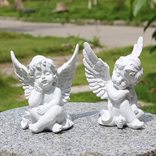 CHENG Las estatuas de los ángeles Estatua decoración de la Pared Exterior jardín Interior Niños Regalos de Fiesta, ángel decoración Querubines Figurines