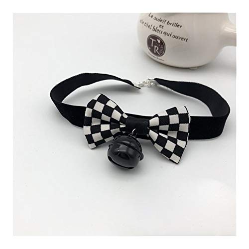 chenyou Poker Japonés Gótico del Negro Tela Escocesa Blanca Diadema Horquilla Mujer Arco De Headwear Cosplay Punky Venda De Los Accesorios del Pelo Cintas para el Pelo (Color : Necklace Velvet)