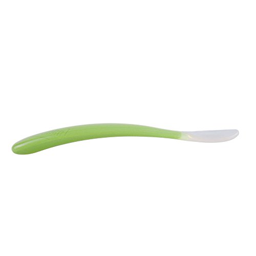 Chicco - Cuchara flexible de silicona, a partir de 6 meses, color verde