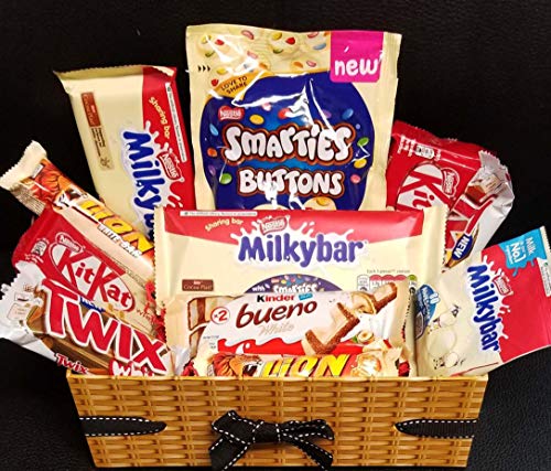 Chocolate Gift - Caja de selección de barras de chocolate blanco para todos los amantes del chocolate blanco Chocolate Selection Box