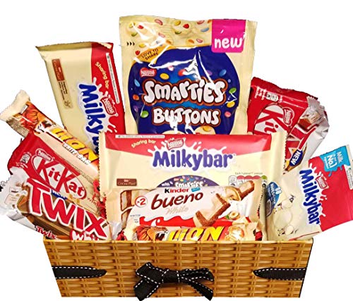 Chocolate Gift - Caja de selección de barras de chocolate blanco para todos los amantes del chocolate blanco Chocolate Selection Box