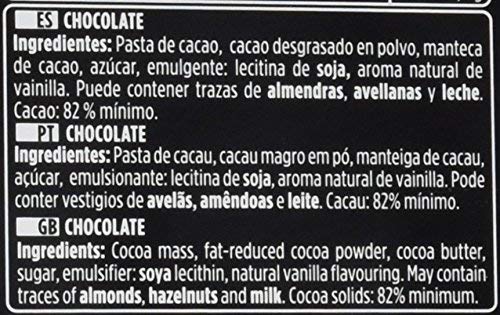 Chocolates Valor - Chocolate 82% Cacao, 170 gr