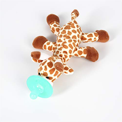 Chupete de silicona para recién nacidos, chupete de jirafa, chupete de peluche, accesorios para bebé