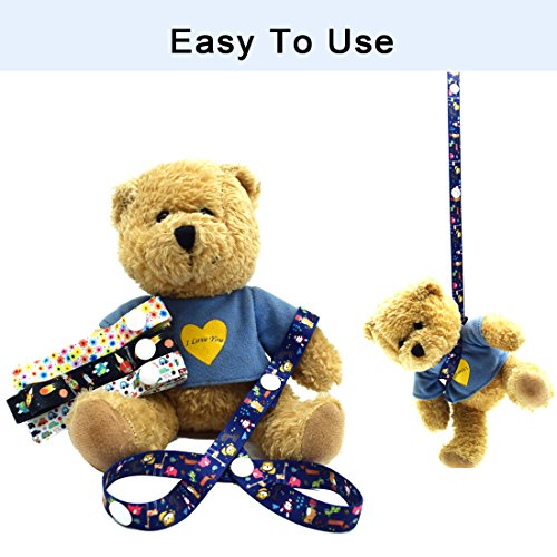 Chupetes De Clip Bebé, 4 Pack Cadenas Para Chupetes Baby Bottle Strap Nuevo Sippy Pal Anti Drop Baby Toys Clip Suspension, Hecha De Materia Segura, Para Cochecito, Conviene A Niños Y Niñas