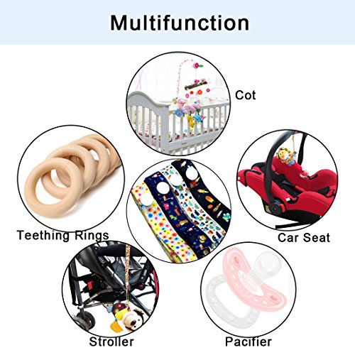Chupetes De Clip Bebé, 4 Pack Cadenas Para Chupetes Baby Bottle Strap Nuevo Sippy Pal Anti Drop Baby Toys Clip Suspension, Hecha De Materia Segura, Para Cochecito, Conviene A Niños Y Niñas