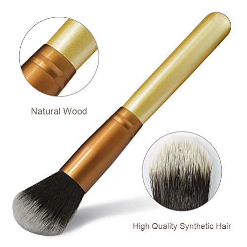 CINEEN 12 PC Brochas Maquillaje Set Profesional Sintético Set Brochas maquillaje Pinceles Maquillaje Profesional Makeup Brushes+ Bolso