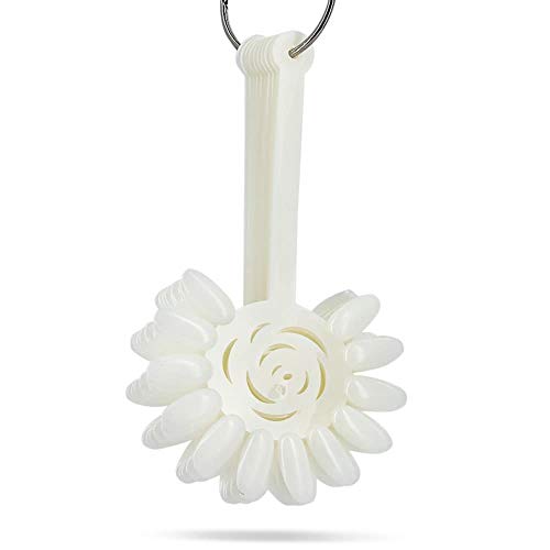 Cisixin 10 piezas de 12 en Color Falso del Clavo Tip Arte Sticks Display, Arte de Uñas Tips de Color Sticks (Natural)