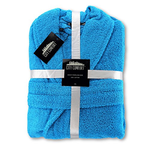 CityComfort Bata De Baño para Hombres | Albornoz De Toalla Al 100% De Algodón Gimnasio, La Ducha, El Hotel, El SPA O para IR De Vacaciones