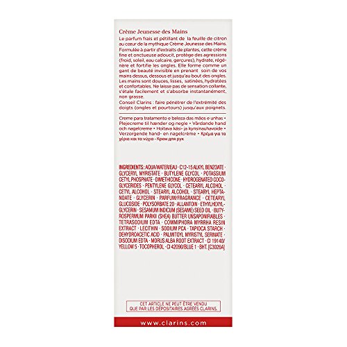 Clarins Creme Jeunesse Des Mains Parfum Feuille De Citron