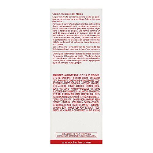 Clarins Creme Jeunesse Des Mains Parfum Feuille De Pamplemousse