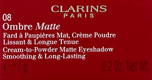 Clarins Ombre Matte - Sombra de ojos, color 08-heather, 7 gr