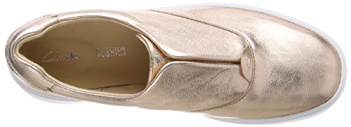 Clarks Hero Step, Zapatillas sin Cordones para Mujer, Dorado (Rose Gold Rose Gold), 39 EU