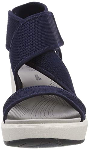 Clarks Step Cali Palm, Zapatillas para Mujer, Azul (Navy-), 38 EU