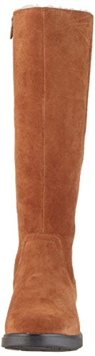 Clarks Un Elda Hi, Botas Slouch para Mujer, Marrón (Dark Tan Suede Dark Tan Suede), 41.5 EU