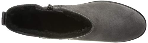 Clarks Un Elda Mid, Botas Slouch para Mujer, Gris (Grey Suede Grey Suede), 35.5 EU