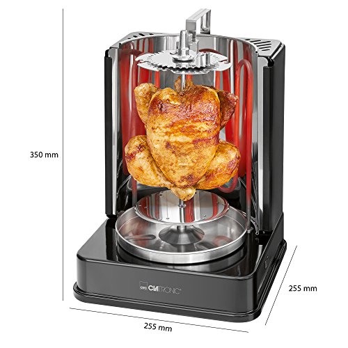 Clatronic DVG 3686 Parrilla Eléctrico 1400W Negro - Barbacoa (1400 W, Parrilla, Eléctrico, Negro, Alrededor, 220-240)