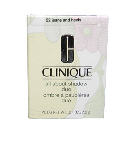 Clinique All About Shadow Duo Sombra de Ojos, Tono 22 Jeans and Heels - 2.2 gr