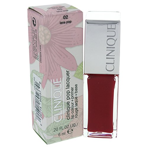 Clinique Pop Lacquer Lip Colour + Primer #02-Lava Pop 6 Ml 1 Unidad 6 ml