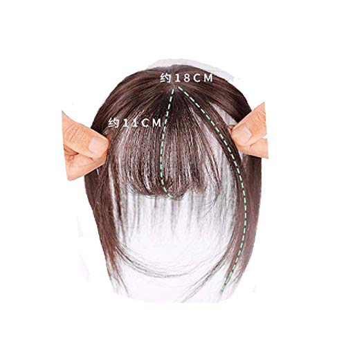 Clip In Bangs One Piece # 2 Dark Brown Clip en extensiones de cabello 18CM 6D Fringe 100% Extensión de cabello humano para mujeres Accesorios para el cabello Hairpiece (5 * 8CM)