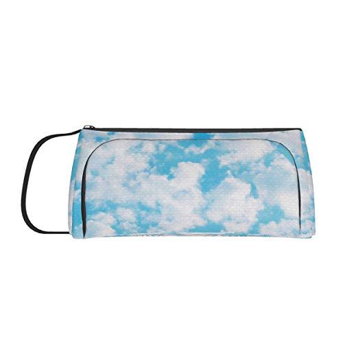 Clouds BCN Bolsa de almacenamiento de lona de gran capacidad para lápices, estuche de papelería simple para estudiantes, adolescentes, adultos, oficina, mujeres