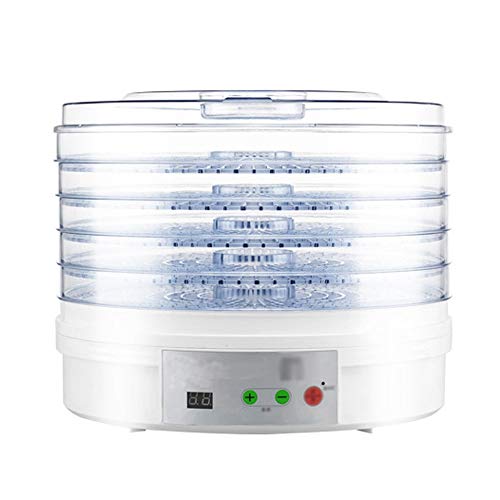 CMmin Inicio Compacto deshidratador, Beef Jerky Cafetera, microordenador controlado Frutos Secos de la máquina, Dispositivo de la preservación de Alimentos, 35-68 ° C de Temperatura Ajustable, Blanca