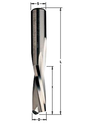 CMT Orange Tools 192.630.11 - Fresa helicoidal z2 neg. d 3x12x60 s 6 hwm dx