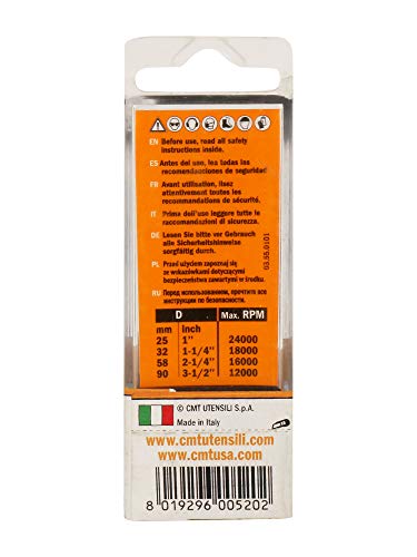 CMT Orange Tools 192.630.11 - Fresa helicoidal z2 neg. d 3x12x60 s 6 hwm dx