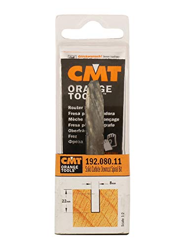 CMT Orange Tools 192.630.11 - Fresa helicoidal z2 neg. d 3x12x60 s 6 hwm dx