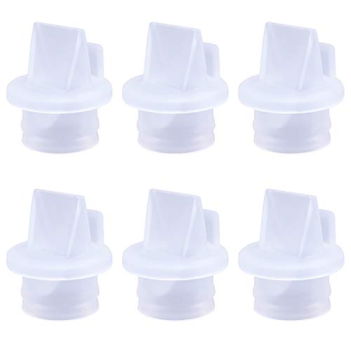 CNNIK Accesorios de sacaleches, Válvulas de pico de pato para la mayoría de los extractores de leche, Válvulas de pico de pato de silicona reemplazables, sin BPA/DEHP (paquete de 6)