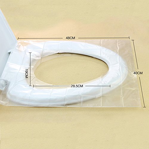 Cobertura desechable impermeable para asiento de inodoro de viaje Befitery protección de asiento de inodoro protección anti bacterias para hoteles viajes exteriores asiento de inodoro universal