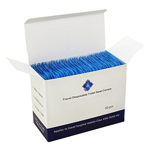 Cobertura desechable impermeable para asiento de inodoro de viaje Befitery protección de asiento de inodoro protección anti bacterias para hoteles viajes exteriores asiento de inodoro universal