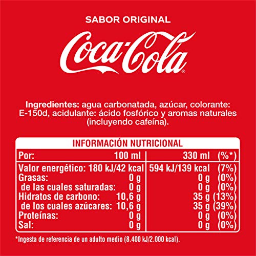 Coca-Cola Sabor Original Lata - 330 ml (Pack de 12)