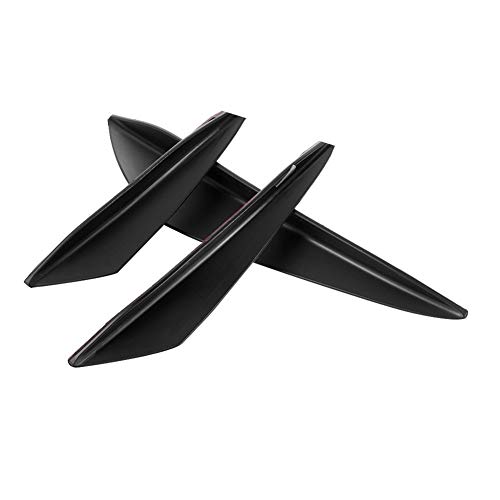 Coche de parachoques 6pcs / Set universal Aletas Cuerpo Alerón Canards Valence Chin Ajuste del coche Canard ajuste del tope delantero del reborde del difusor Splitter forma del coche de parachoques pr