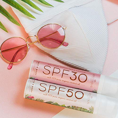 COCOSOLIS Crema Solar 50 SPF - Crema hidratante y protección solar para todo tipo de pieles, con aceites biológicos - Аceite de coco, manteca de cacao, manteca de karité, aceite de mora - 100 ml